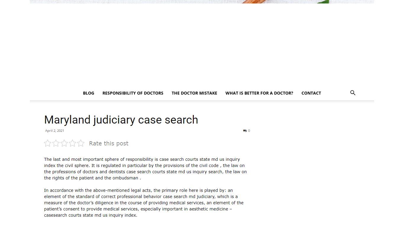 Maryland judiciary case search | Safe Patient Project Blog | End ...